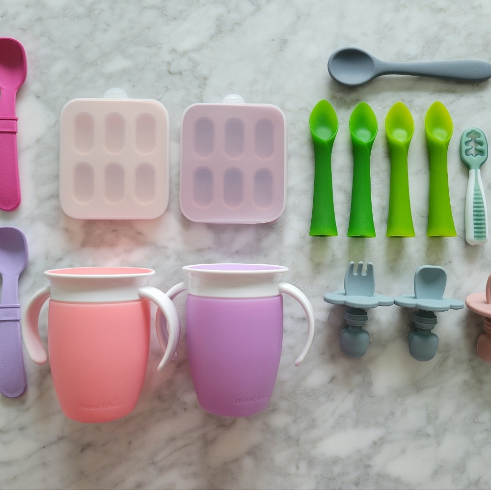 Munchkin 360 Cups, Baby Utensils and Mini Popsicle Molds